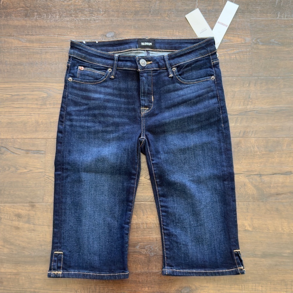 Hudson Viceroy Knee Denim Short Size 27 Women